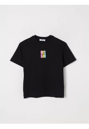 T-shirt in cotone con logo multicolor Msgm Kids