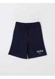 Pantaloncino jogging in cotone con logo Msgm Kids