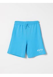 Pantaloncino jogging in cotone con logo Msgm Kids