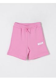 Shorts sportivi in cotone con logo Msgm Kids