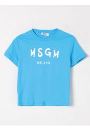 T-Shirt MSGM KIDS Bambino colore Turchese