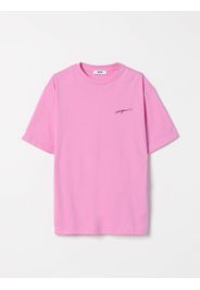 T-shirt in cotone con mini logo Msgm Kids