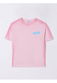 T-shirt in cotone con logo Msgm Kids