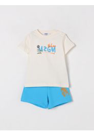 Coordinato in cotone con logo Msgm Kids