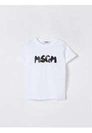 T-shirt in cotone con logo Msgm Kids