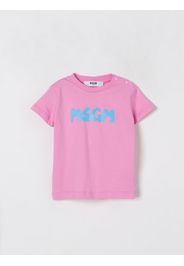 T-shirt in cotone con logo Msgm Kids