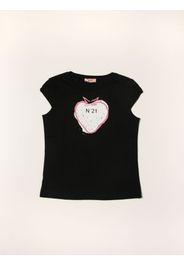 T-shirt N° 21 in cotone con stampa fragola