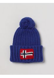 Cappello Napapijri in maglia a coste con pompon