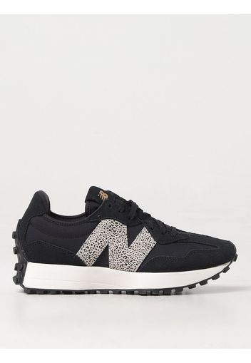 Sneakers 327 New Balance in camoscio e nylon con logo stampa animalier