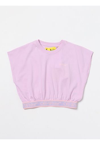 T-shirt Off White Kids in cotone con logo