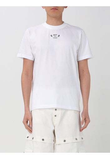 T-shirt Off-White in cotone con ricami