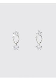 Orecchini Panconesi in rame rodiato con strass incastonati