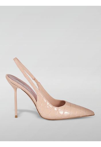 Slingback Paris Texas in pelle stampa cocco