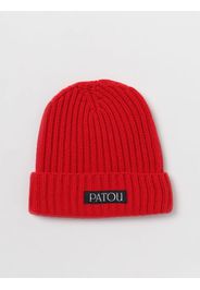 Cappello Patou in lana a coste con logo applicato