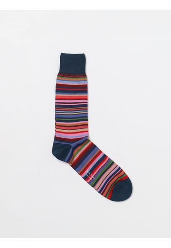 Calze Paul Smith in cotone stretch con stripes jacquard