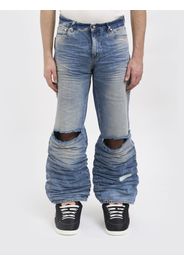 PDF Jeans a zampa in denim distressed