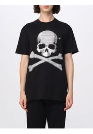 T-shirt Skull & Bones Philipp Plein in cotone con strass