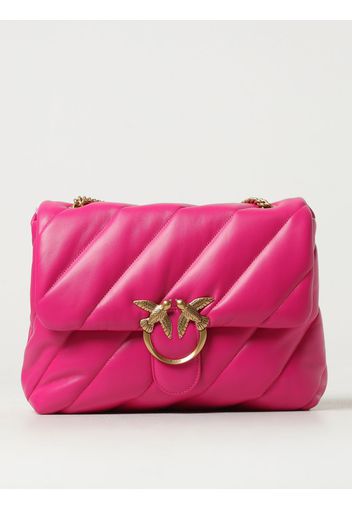 Borsa Love Puff Pinko in nappa matelassé con logo