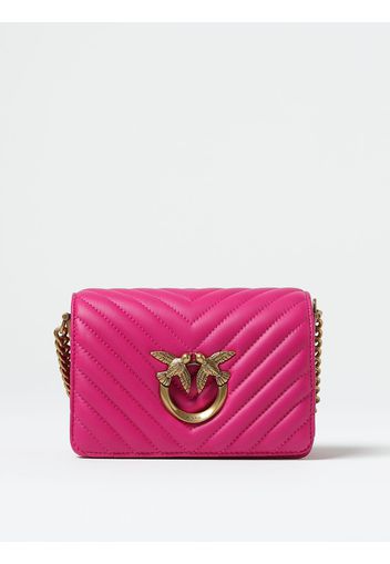 Borsa Love Click Pinko in nappa trapuntata con logo