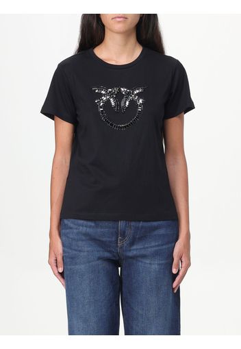 T-shirt Love Birds Pinko in cotone