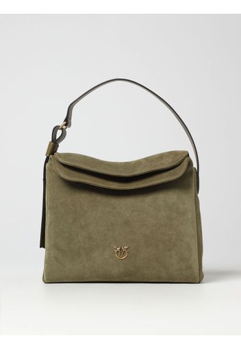 Borsa Leaf Pinko in suede