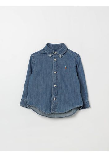 Camicia POLO RALPH LAUREN Bambino colore Denim