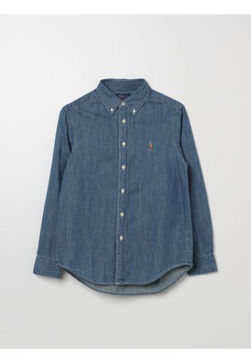 Camicia POLO RALPH LAUREN Bambino colore Denim