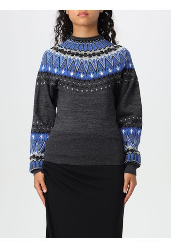 Maglione Fair Isle in lana e seta Rabanne