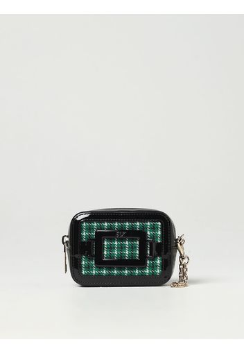 Borsa Cube Charm Roger Vivier in pied de poule e pelle