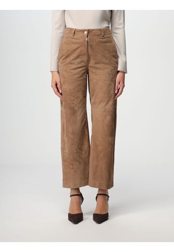 Pantalone S Max Mara in pelle di agnello