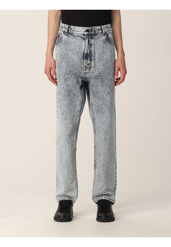 Jeans cropped Saint Laurent in denim washed