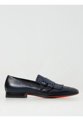 Monk strap Santoni in pelle con frange