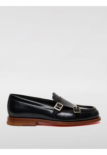 Monk Strap Santoni in pelle spazzolata