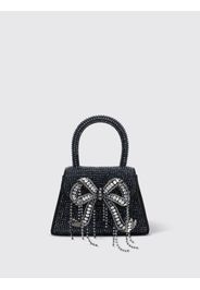 Borsa Bow Self-Portrait in tessuto con strass