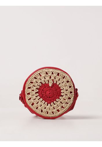 Borsa Stella McCartney Kids in pelle sintetica e rafia intrecciata