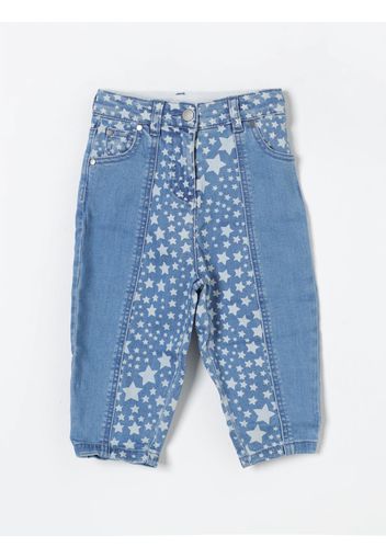 Jeans Stella McCartney Kids in denim con stelle stampate