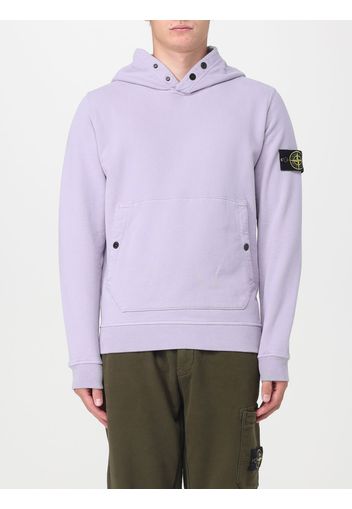 Felpa Stone Island in cotone garzato