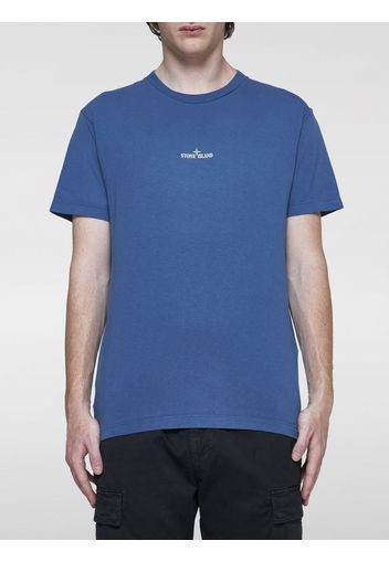 T-shirt Stone Island in cotone con stampa logo