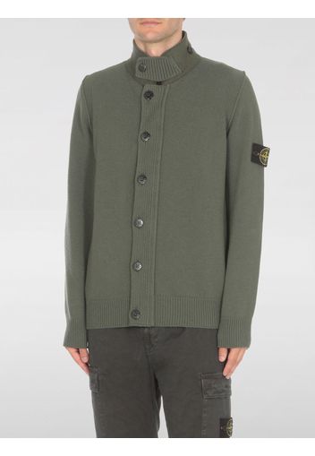 Cardigan in misto lana con bottoni Stone Island