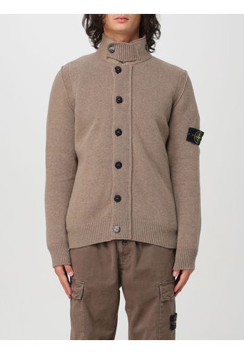 Cardigan in misto lana con bottoni Stone Island