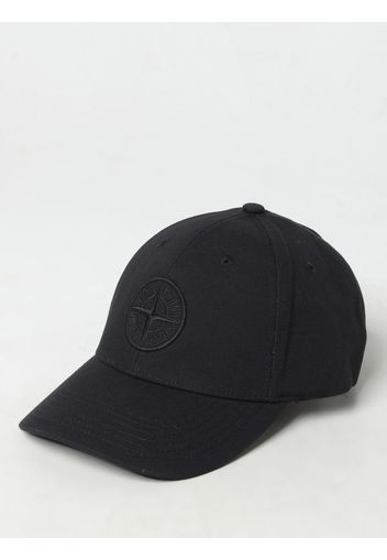 Cappello Stone Island in cotone con logo ricamato