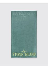 Telo da bagno Stone Island in spugna con logo ricamato