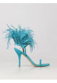 Sandalo Plume Stuart Weitzman in pelle scamosciata