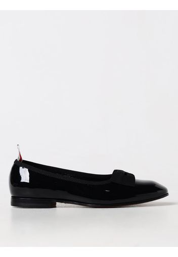 Ballerina Opera Thom Browne in vernice con fiocco in gros-grain