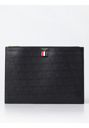 Clutch Thom Browne in pelle a micro grana