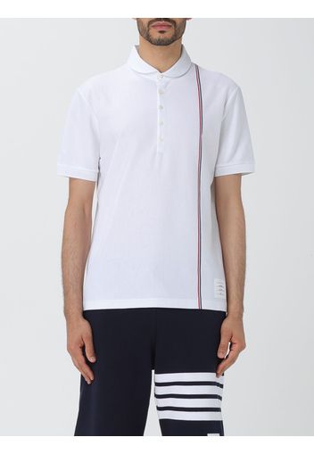 Polo Thom Browne in cotone con Flag logo