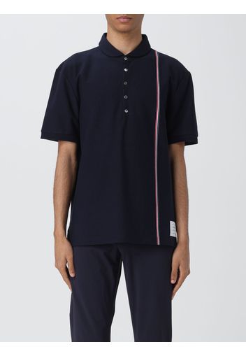 Polo Thom Browne in cotone con Flag logo