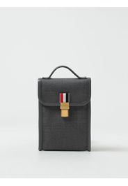 Borsa per smartphone Thom Browne in twill e pelle a grana