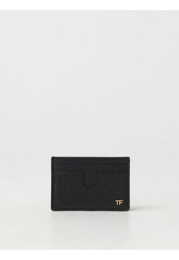 Portacarte di credito Tom Ford in pelle a grana