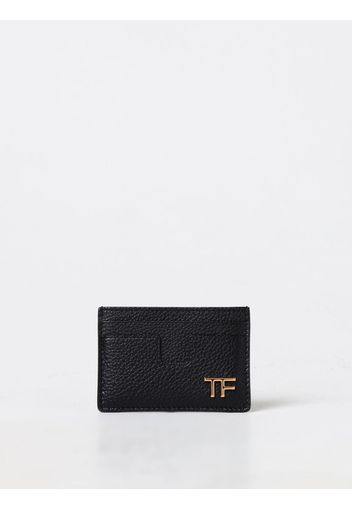 Portacarte di credito Tom Ford in pelle a grana